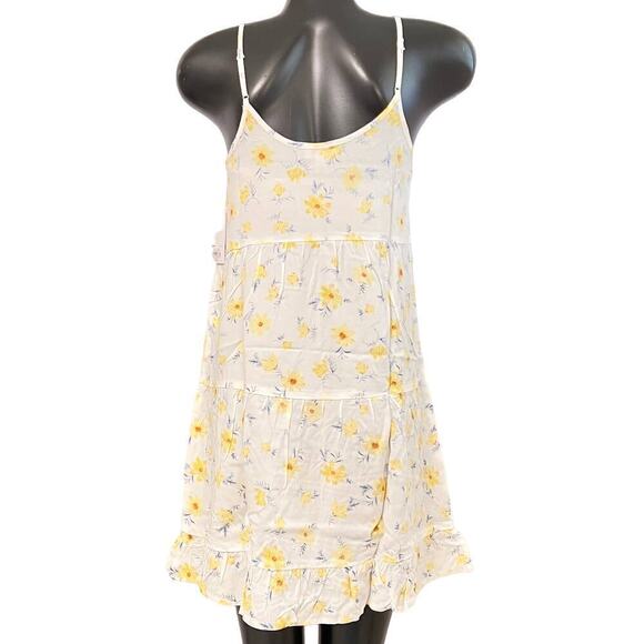 SO NWT Womens Tiered Cami Tank Dress sz XS Boho Floral Summer Mini A-Line NEW - Picture 3 of 6